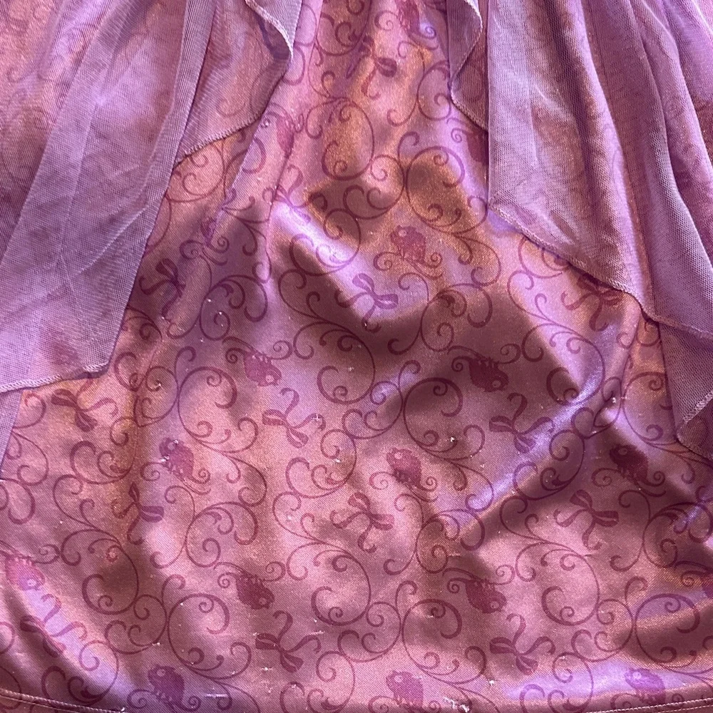 Disney Lavender Rapunzel Dress with Character Design.  Size 5T - Picture 3 of 4